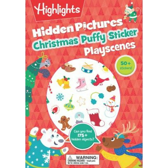 Pre-Owned Christmas Hidden Pictures Puffy Sticker Playscenes (Paperback) 1644721171 9781644721179