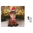 Christmas Highland Cow Holiday Inflatable Santa Hat Cute Red and