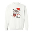 thumbnail image 1 of Christmas Hipster Fashion Owl. Sweatshirt Women -Image by Shutterstock, Female XX-Large, 1 of 4