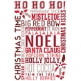thumbnail image 1 of Christmas, Ho Ho Ho, Typography (9x12 Wall Art Print, Home Decor), 1 of 3
