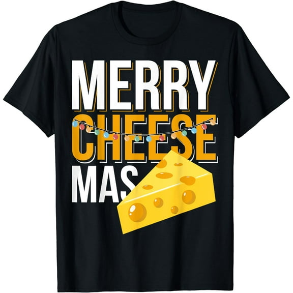 Christmas Holiday Cheese Lover Xmas Merry Cheesemas Cheese T-Shirt
