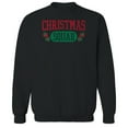 thumbnail image 1 of Christmas Holiday Christmas Squad Graphic Black Men's Cotton Pullover Sweatshirt, 1 of 1