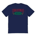 thumbnail image 1 of Christmas Holiday Christmas Squad Graphic Navy Men's Cotton T-Shirt, 1 of 1