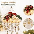 thumbnail image 1 of Christmas Holiday Cloud Wind Chime Wall Ornament, 3D Illuminated Cloud Wall Sign, Hanging Snowflake & Pinecone Accent Wall Decor for Indoor Holiday Display, 1 of 8