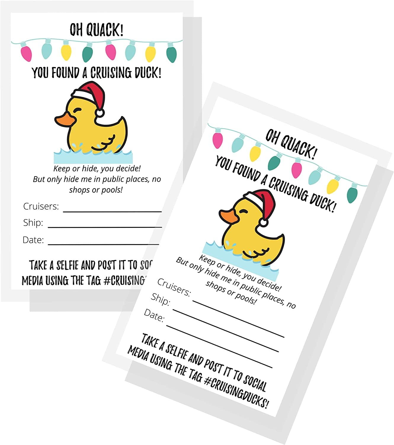 christmas-holiday-cruising-ducks-tag-50-pack-carnival-rubber-cruising-duck-tag-tags-2-x-3-5-inches-business-card-size-attach-to-christmas-rubber-ducks-cruisingducks-walmart-com for Duck Passport Template Printable Editable Free Printable Cruising Duck Tags Christmas Holiday Cruising Ducks Tag 50 Pack Carnival Rubber Cruising Duck Tag Tags 2 x 3.5
