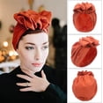 thumbnail image 1 of Christmas Holiday Deals 2023! Tuobarr Women's Fason Wrap Head Cap French Retro Turban Europe And The United States-border Flower Set Head Cap, 1 of 5