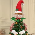 thumbnail image 1 of Christmas Holiday Decorations - Tree Topper Star, Santa Claus Elf Snowman Hanging Ornaments, Festive Christmas Window Decor For Home Indoor Xmas Cheer, C, 1pcs, 1 of 6
