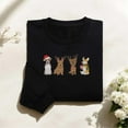 thumbnail image 1 of Christmas Holiday Dog Embroidered Sweatshirt, 1 of 1