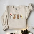 thumbnail image 1 of Christmas Holiday Dog Embroidered Sweatshirt, 1 of 1