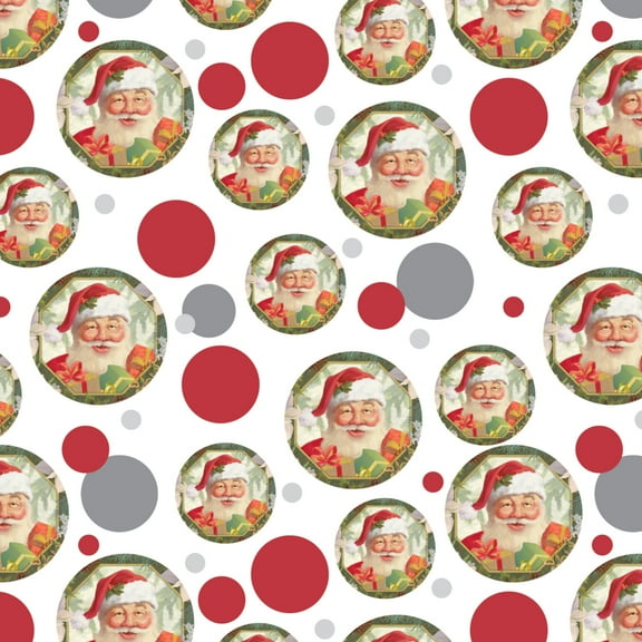 Christmas Holiday Festive Jolly Santa Claus Premium Gift Wrap Wrapping Paper Roll