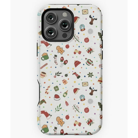 Christmas Holiday Festive Pattern Phone Case for iPhone 16 15 14 13 12 11 Pro Max - Modern Phone M97
