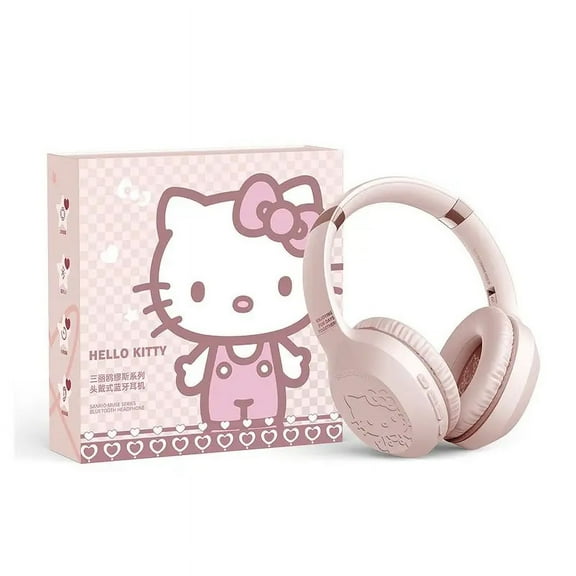 Christmas Holiday Gift Hello Kitty Sanrio Cartoon Wireless Bluetooth Headset Cute Style