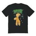 thumbnail image 1 of Christmas Holiday Ginger All The Way Graphic Black Men's Cotton T-Shirt, 1 of 1
