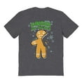 thumbnail image 1 of Christmas Holiday Ginger All The Way Graphic Dark Heather Men's Cotton T-Shirt, 1 of 1