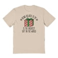 thumbnail image 1 of Christmas Holiday Greatest Gift Graphic Sand Men's Cotton T-Shirt, 1 of 1