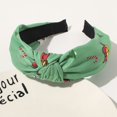 thumbnail image 1 of Christmas Holiday Headband Women Knotted Turban Hair Accessories Wide Decorative Barrettes for Festive Celebrations and Hair Styling, 1 of 4