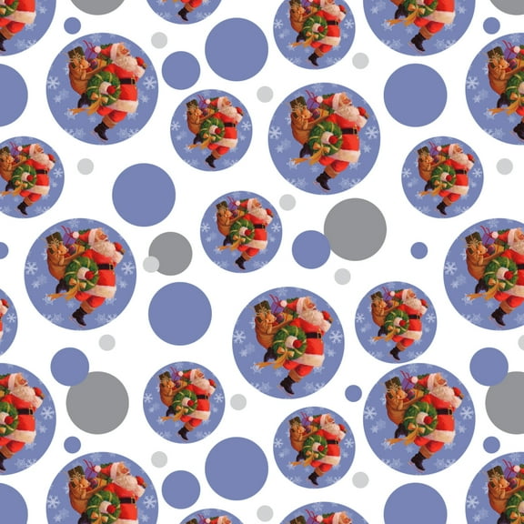 Christmas Holiday Here Comes Santa Premium Gift Wrap Wrapping Paper Roll