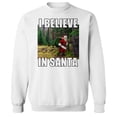 thumbnail image 1 of Christmas Holiday I Believe Graphic White Men's Cotton Pullover Sweatshirt, 1 of 1