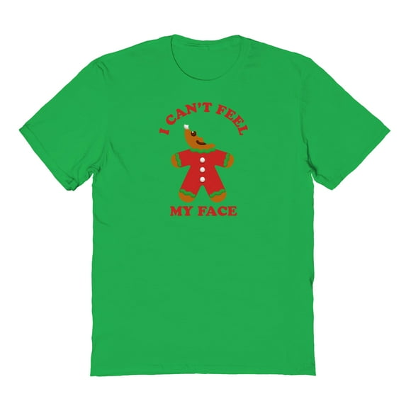 Christmas Holiday I Cant Feel Graphic Irish Green Men's Cotton T-Shirt