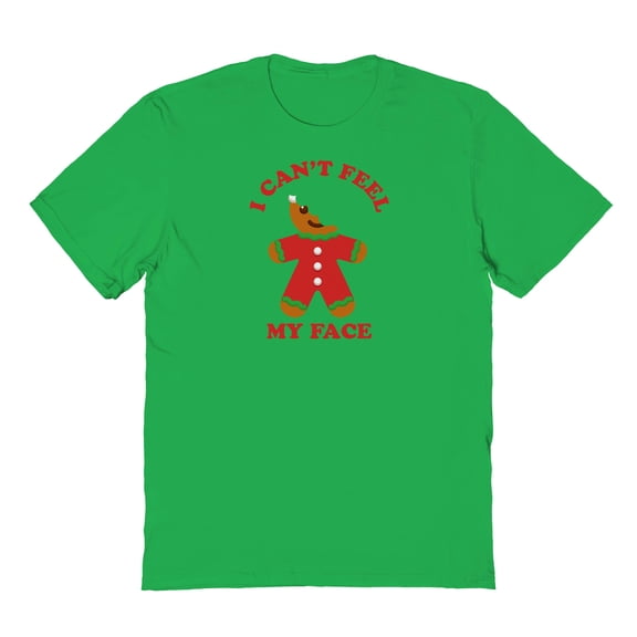Christmas Holiday I Cant Feel Graphic Irish Green Men's Cotton T-Shirt