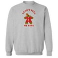thumbnail image 1 of Christmas Holiday I Cant Feel Graphic Sport Grey Men's Cotton Pullover Sweatshirt, 1 of 1