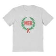 thumbnail image 1 of Christmas Holiday Meh Xmas Graphic Ash Grey Men's Cotton T-Shirt, 1 of 1