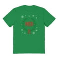 thumbnail image 1 of Christmas Holiday Meh Xmas Graphic Turf Green Men's Cotton T-Shirt, 1 of 1
