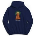 thumbnail image 1 of Christmas Holiday Merry Crispmas Graphic Navy Men's Cotton Pullover Hoodie, 1 of 1