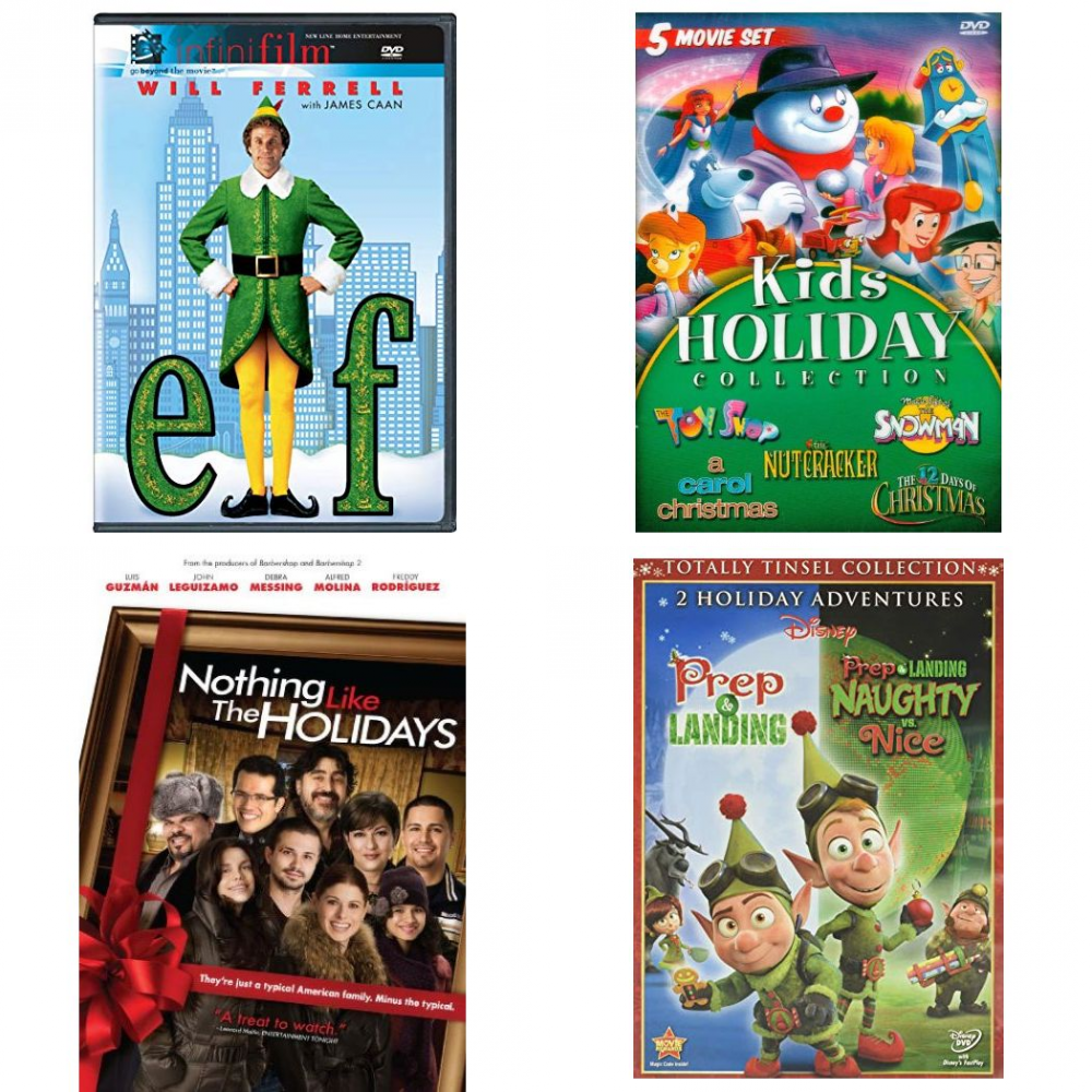 デパート 送料無料 Christmas Elf Bundle: Assorted Pack 4 DVD Movies Holiday その他