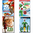thumbnail image 1 of Christmas Holiday Movies DVD 4 Pack Assorted Bundle: Ice Age: A Mammoth Christmas Special, Dr. Seuss' How The Grinch Stole Christmas, Miracle on 34th Street, Elf, 1 of 5