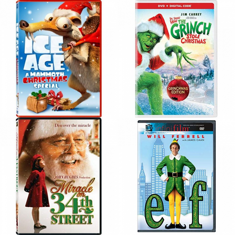 Christmas Holiday Movies DVD 4 Pack Assorted Bundle: Ice Age
