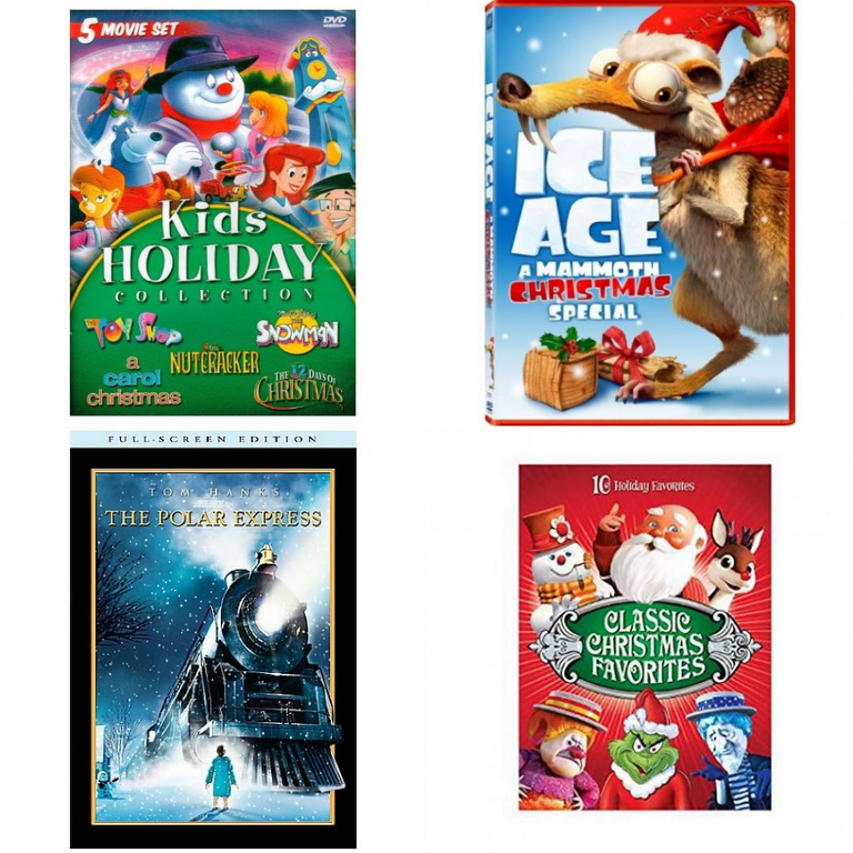 その他 Kids Holiday 4-Pack [DVD] d2ldlup Christmas Holiday Movies DVD 4 Pack Assorted Bundle: Kids