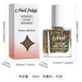 thumbnail image 1 of Christmas Holiday Nail Polish Clear Glitter Topcoat Christmas Gift Nail Polish Lacquer Confetti Ideal Holiday Gift, 1 of 5