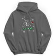 thumbnail image 1 of Christmas Holiday Nice Graphic Charcoal Men's Cotton Pullover Hoodie, 1 of 1