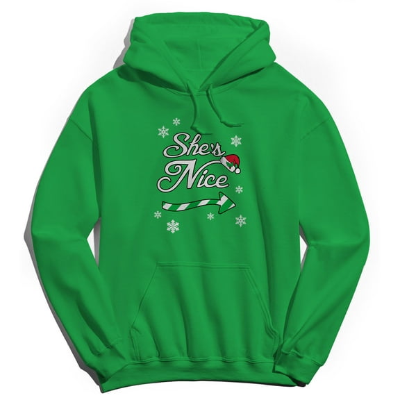 Christmas Holiday Nice Graphic Irish Green Men's Cotton Pullover Hoodie