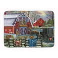 thumbnail image 1 of Christmas Holiday Quilt Shop Barn Machine Washable Memory Foam Mat, 1 of 3
