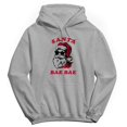 thumbnail image 1 of Christmas Holiday Santa Bae Bae Graphic Sport Grey Men's Cotton Pullover Hoodie, 1 of 1