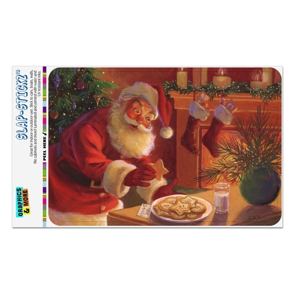 Christmas Holiday Santa Milk and Cookies Home Business Office Sign