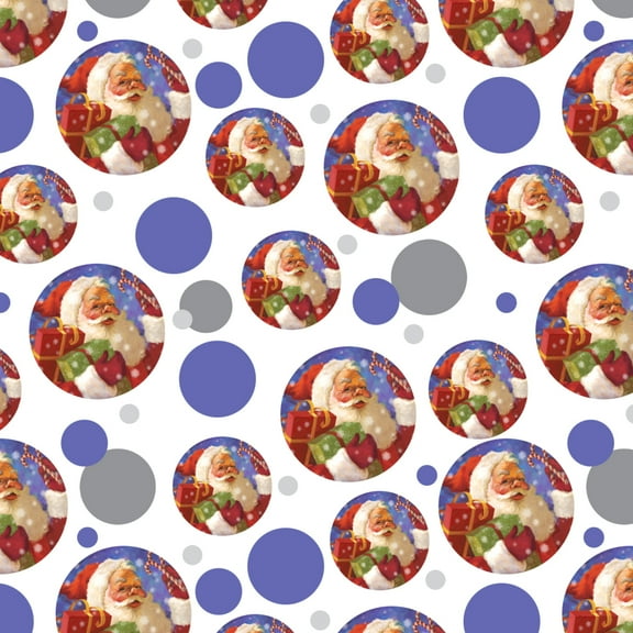 Christmas Holiday Santa Presents Candy Canes Premium Gift Wrap Wrapping Paper Roll
