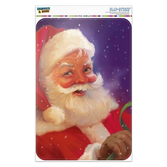 Christmas Holiday Santa Snow Flurries Home Business Office Sign