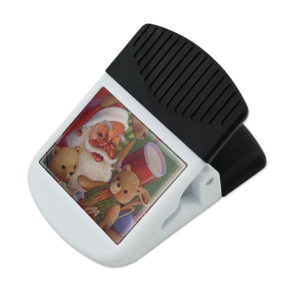 Christmas Holiday Santa Teddy Bears Toys Refrigerator Fridge Magnet Magnetic Hanging Hook Note Snack Clip