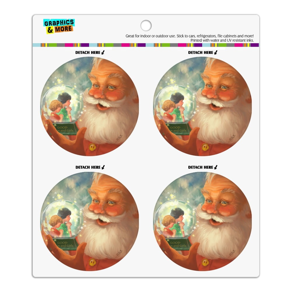 Christmas Holiday Santa and Good Boys Girls Refrigerator Fridge Locker ...