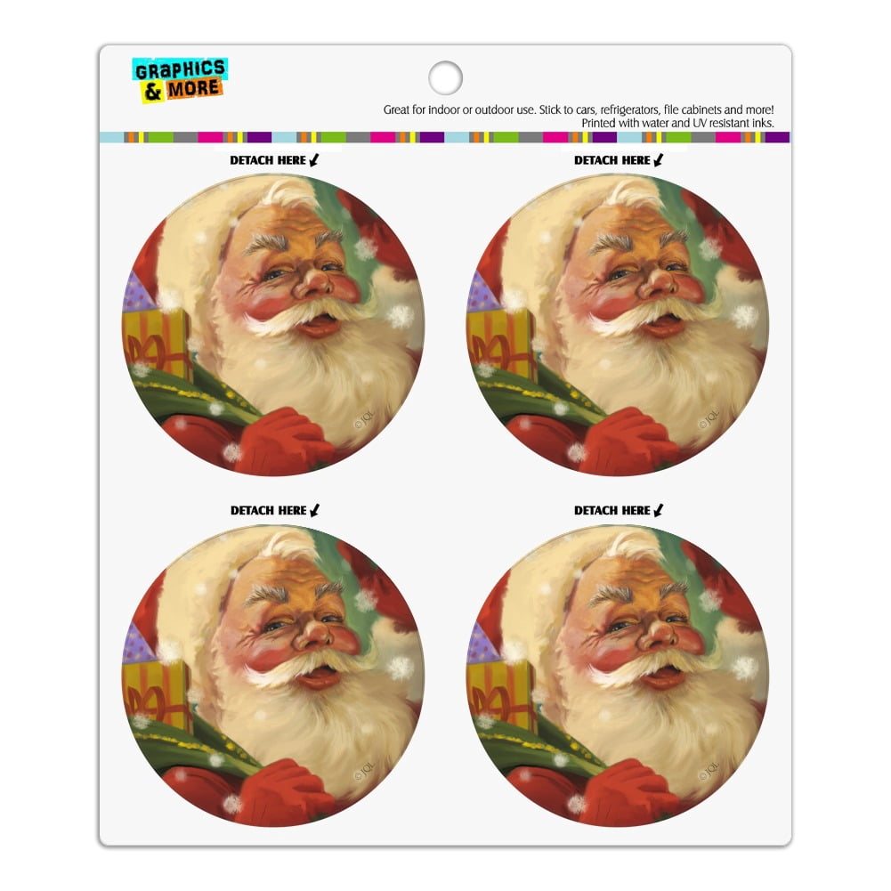 Christmas Holiday Santa and His Toy Sack Refrigerator Fridge Locker ...