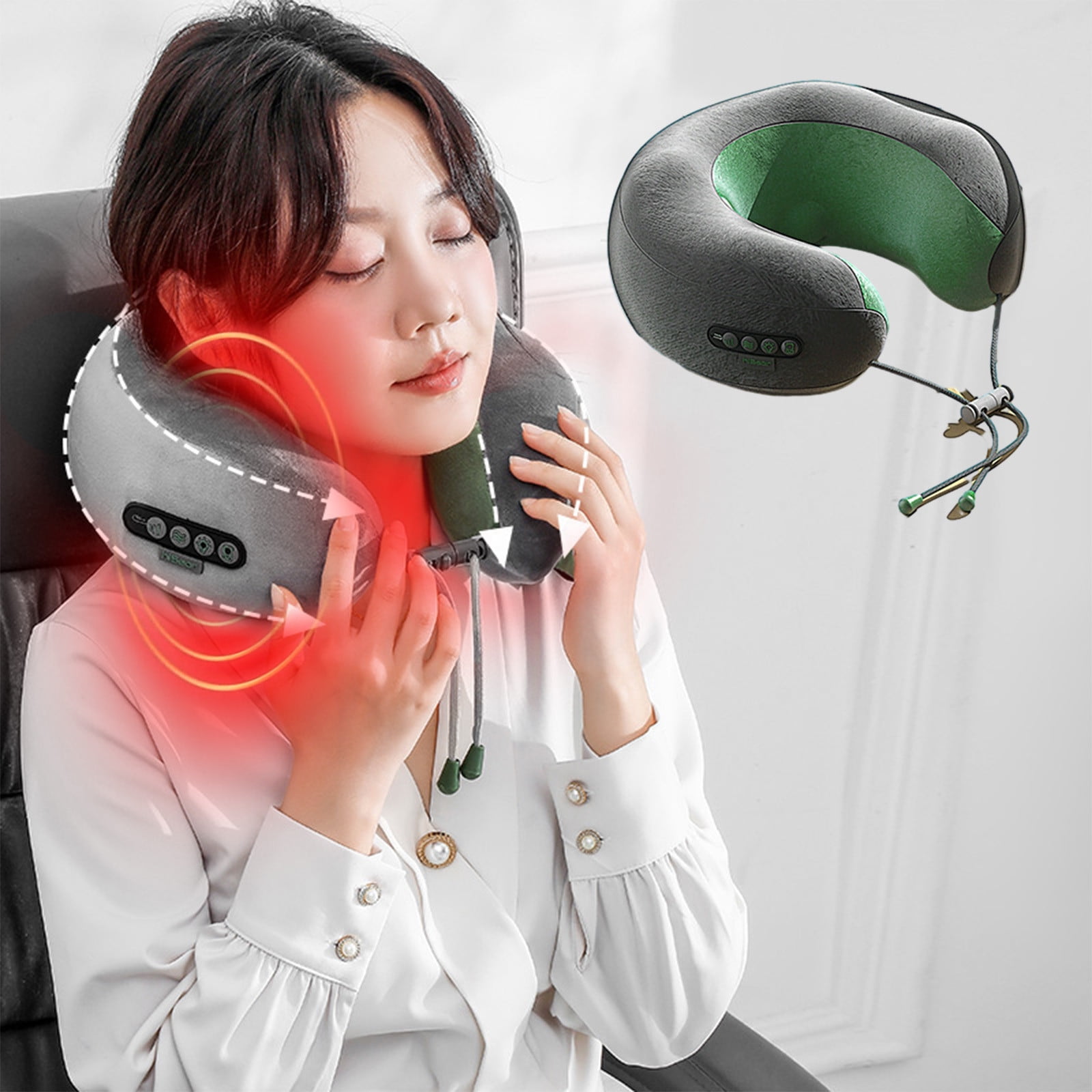 2023 Wireless Electric Shoulder Heating Pad Massager Massage