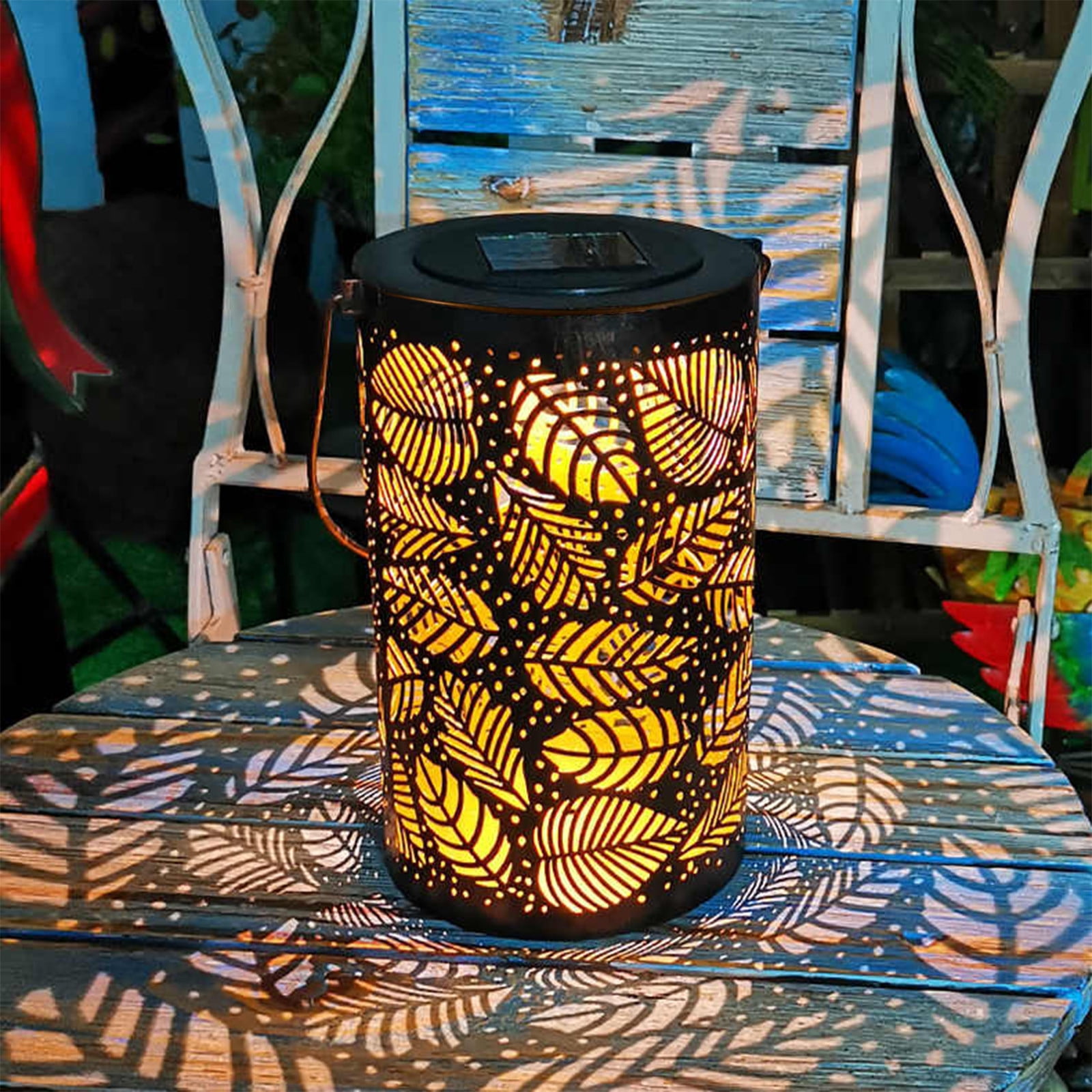 QTOCIO Home Decor, Solar Lanterns Outdoor Hanging Lantern Lights ...