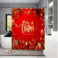 thumbnail image 1 of Christmas Holiday Savings 2024! QTOCIO Christmas Decorations, Red Christmas Snowflakes Shower Curtain Set With 12 Hooks Merry Xmas Glitter Bathroom Bathtubs Decor Easy Care Washable Durable Fabric, 1 of 5