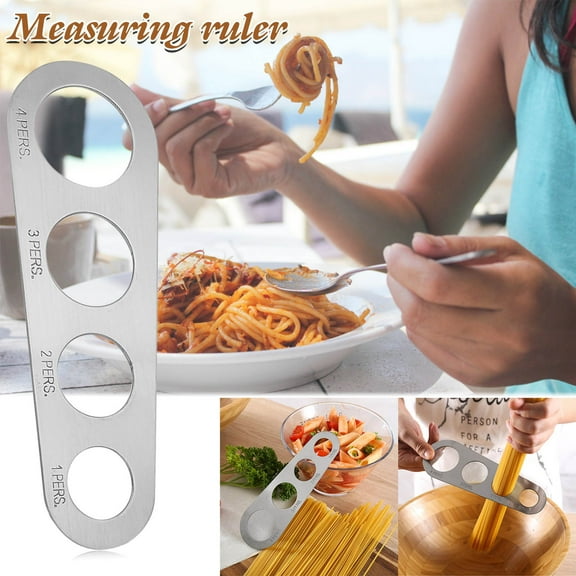 Christmas Holiday Savings 2024! Rvasteizo Kitchen Gadgets, 4 Hole Stainless Steel Pasta Measuring Tool Spaghetti Measuring Tool Noodle Spag