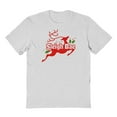 thumbnail image 1 of Christmas Holiday Sleigh Bae Graphic Ash Grey Men's Cotton T-Shirt, 1 of 1