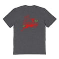 thumbnail image 1 of Christmas Holiday Sleigh Bae Graphic Dark Heather Men's Cotton T-Shirt, 1 of 1