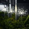 thumbnail image 1 of Christmas Holiday Solar LED Firework Lights, Waterproof Garden Landscape & Courtyard Decoration Lamps with Manual Shape-Change Flower Arrangement, Solar-Powered Outdoor Lights for Yard, 1 of 3